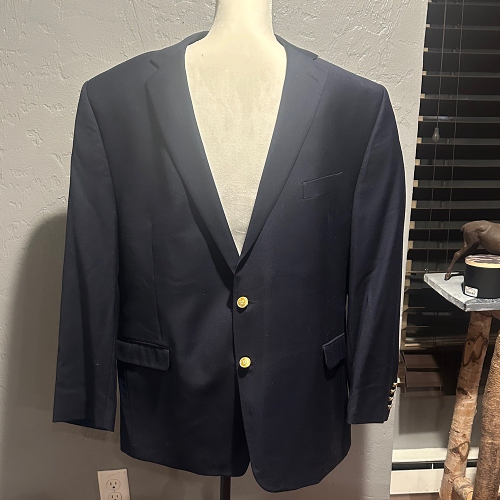 Polo by Ralph Lauren Dark Blue Blazer with Gold Buttons